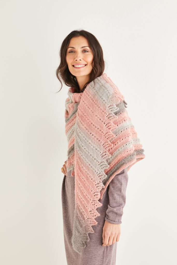 10217 Shawlie Sirdar Shawl Knitting Pattern - Cricklade Crafts